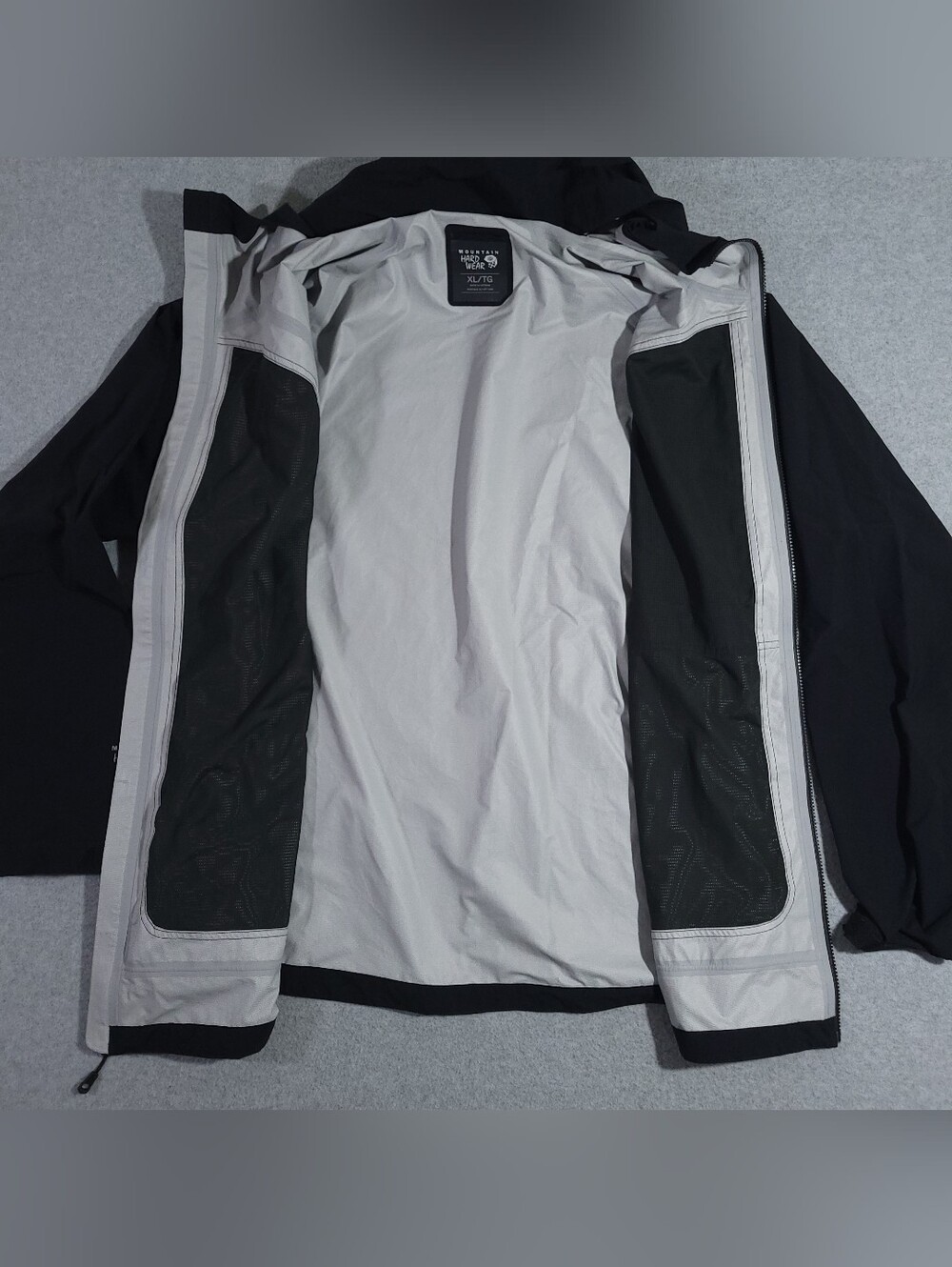Mountain Hardwear Ozonic Rain Jacket Men’s XL Black Stretch Vented Hiking Travel - Picture 4 of 6